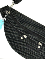 Nerka TWEED BLACK z dwoma zamkami