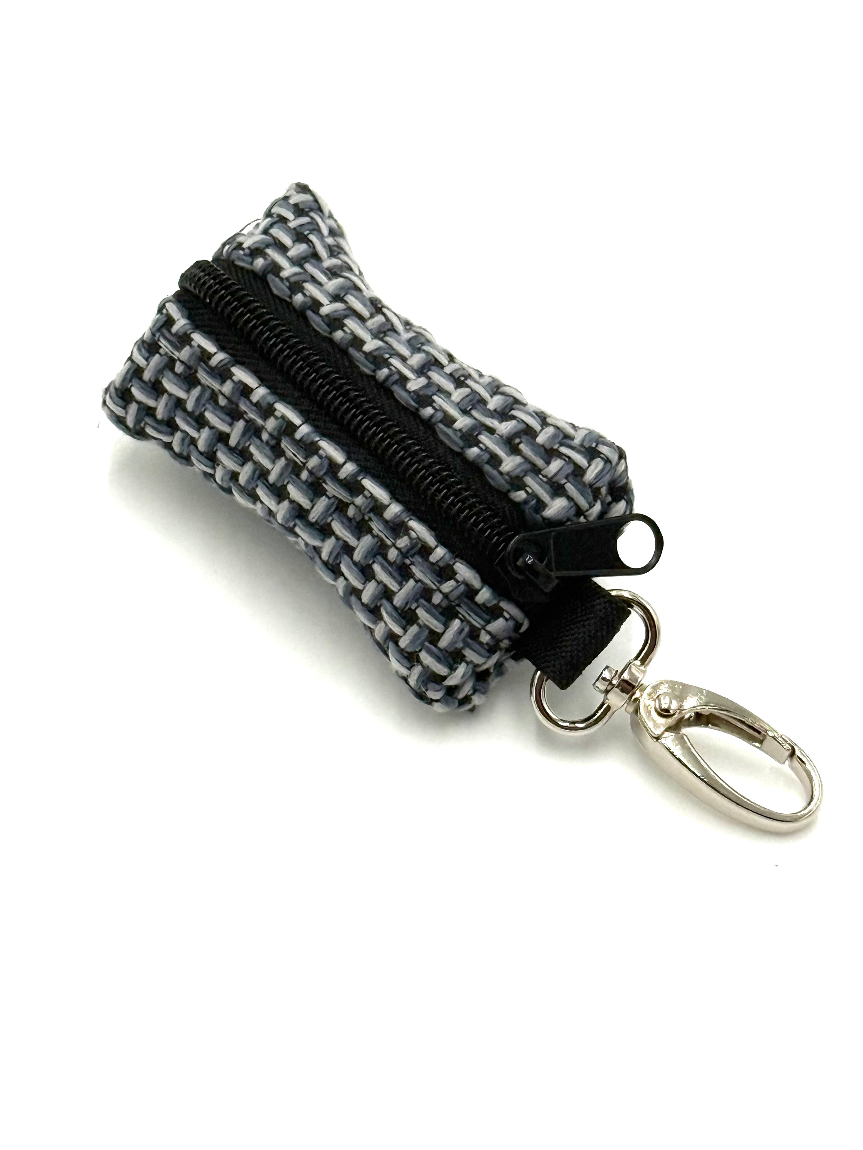 Etui na woreczki TWEED BLUE