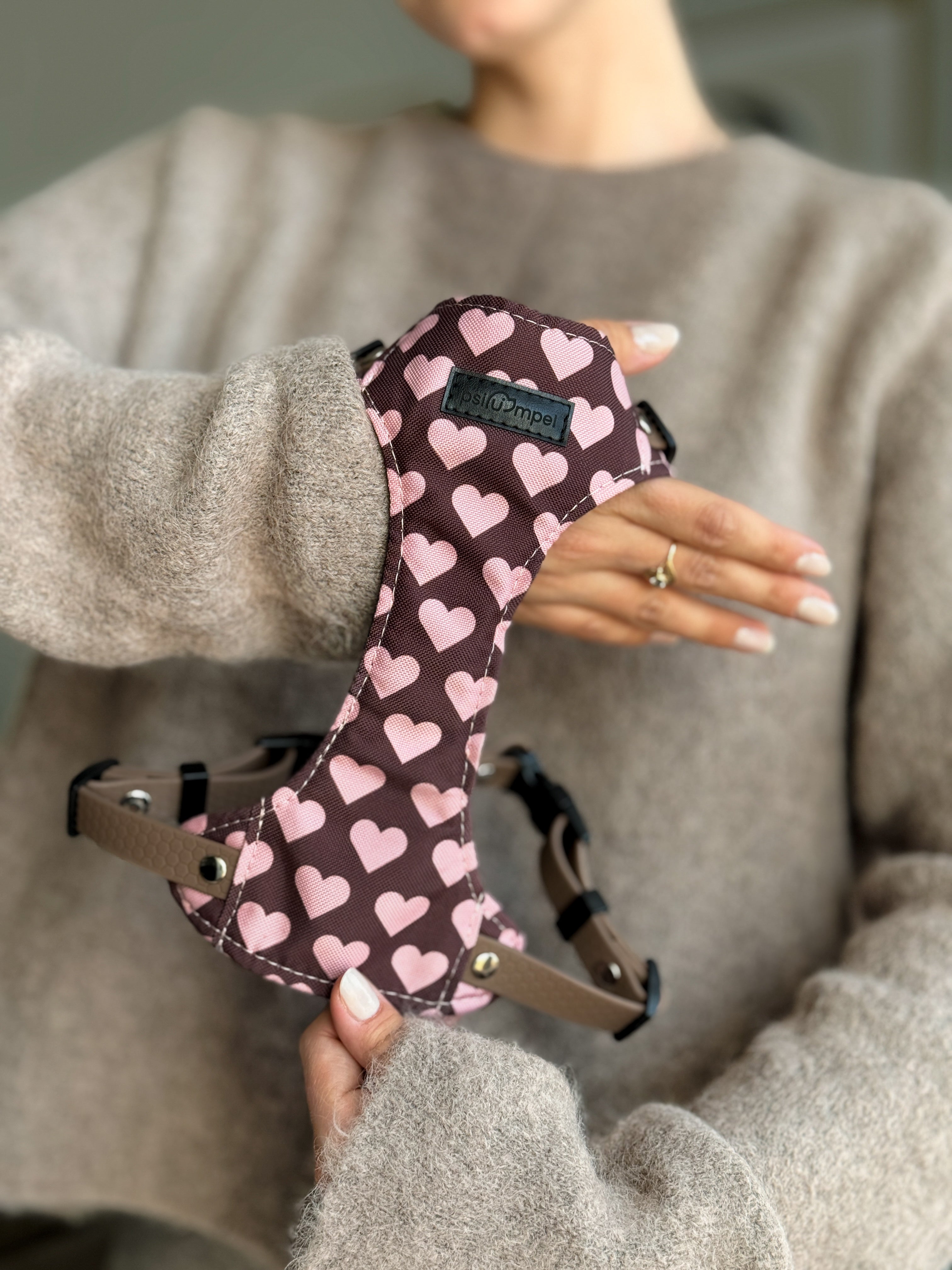 Bezuciskowe szelki guard - HEARTS Psiumpel, dla Psa i dla Ciebie, spaceruj modnie i wygodnie