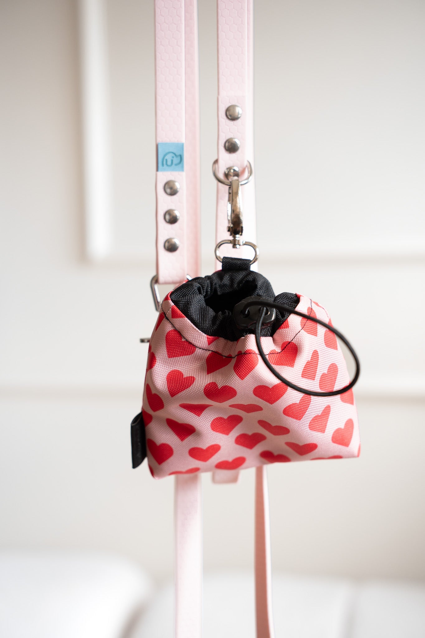 Saszetka na smaczki HEARTS Psiumpel, dla Psa i dla Ciebie, spaceruj modnie i wygodnie