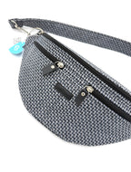 Nerka TWEED BLUE z dwoma zamkami