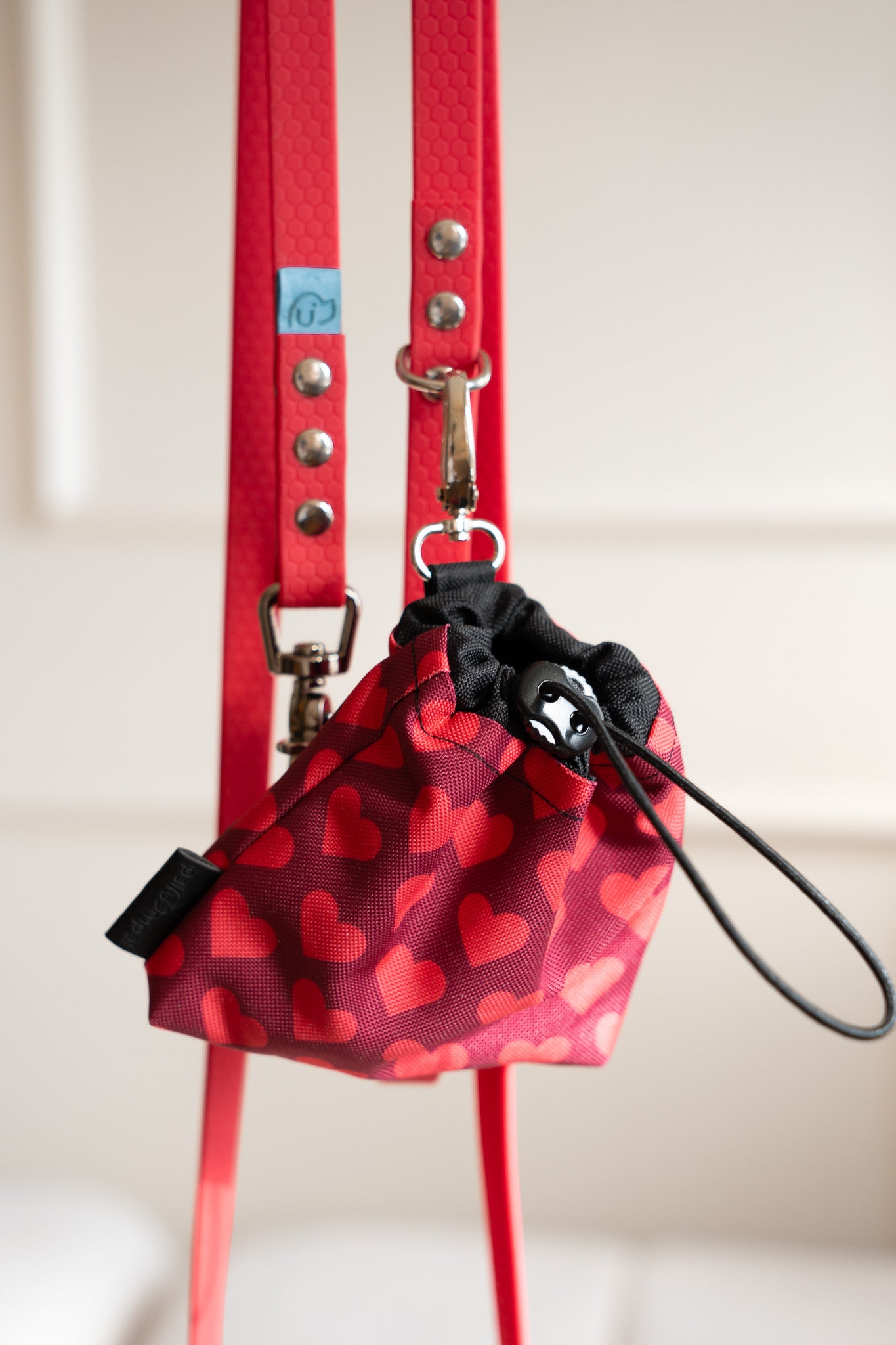 Saszetka na smaczki HEARTS Psiumpel, dla Psa i dla Ciebie, spaceruj modnie i wygodnie