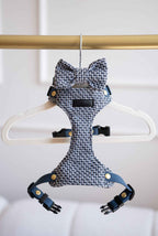 Bezuciskowe szelki guard - TWEED BLUE Psiumpel, dla Psa i dla Ciebie, spaceruj modnie i wygodnie