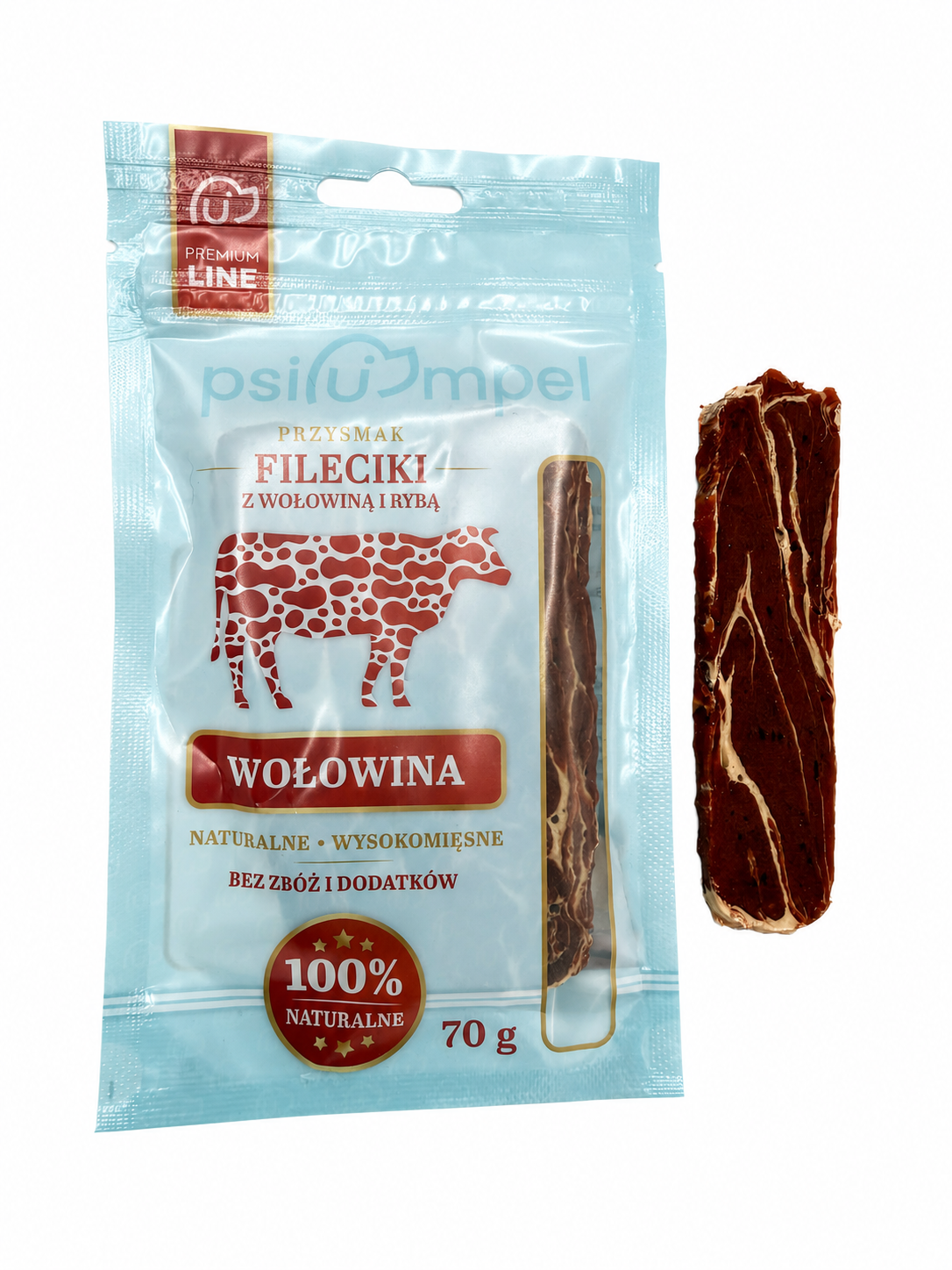 Fileciki z wołowiną i rybą Psiumpel, dla Psa i dla Ciebie, spaceruj modnie i wygodnie