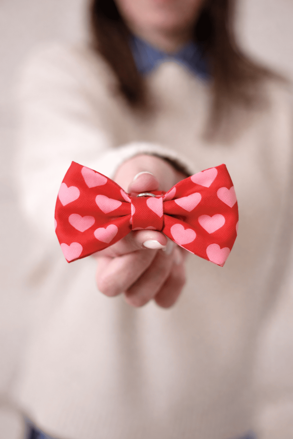 Kokarda/Mucha HEARTS - dodatek do obroży i szelek Psiumpel, dla Psa i dla Ciebie, spaceruj modnie i wygodnie