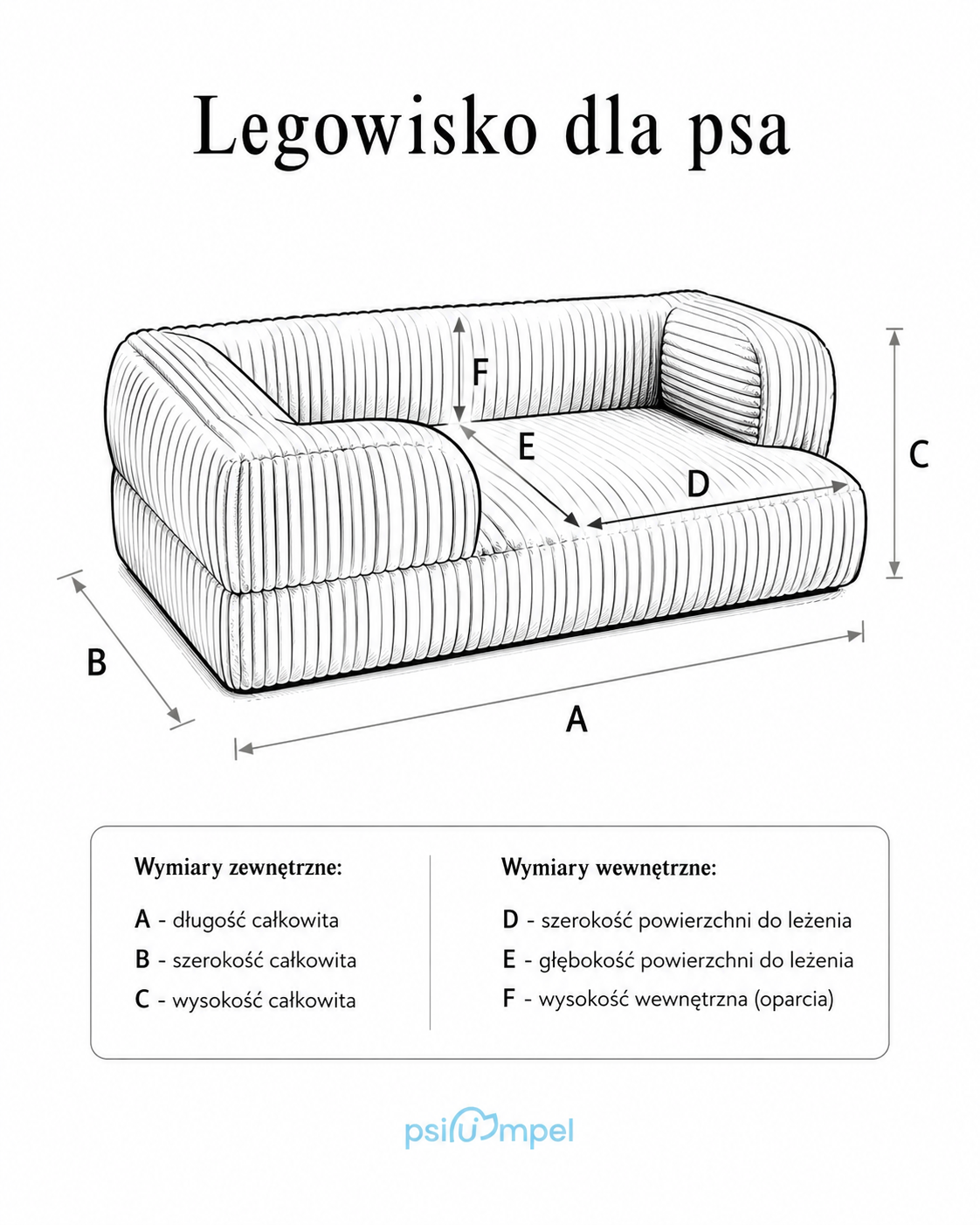 Legowisko ortopedyczne Divano Psiumpel, dla Psa i dla Ciebie, spaceruj modnie i wygodnie