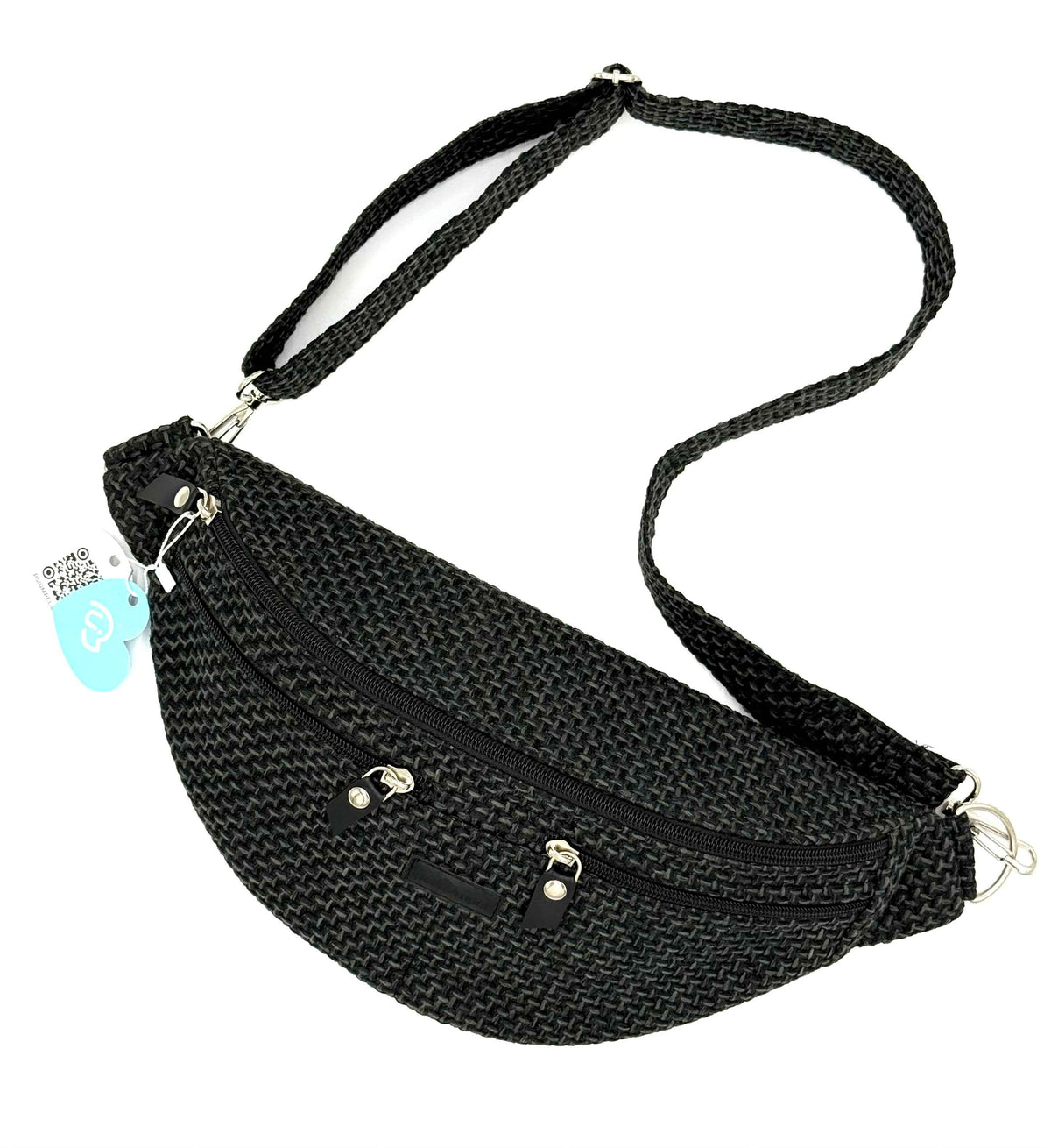 Nerka TWEED BLACK z dwoma zamkami Psiumpel, dla Psa i dla Ciebie, spaceruj modnie i wygodnie