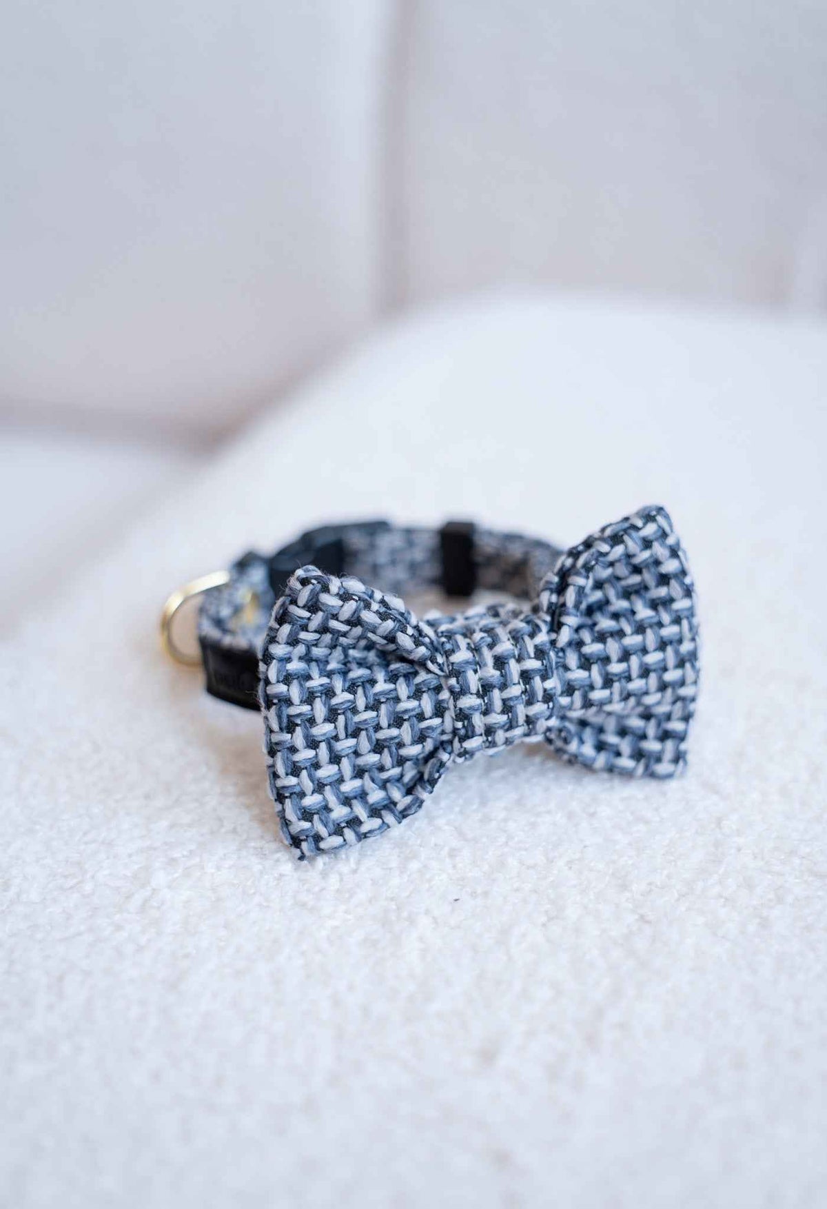 Obroża TWEED BLUE Psiumpel, dla Psa i dla Ciebie, spaceruj modnie i wygodnie